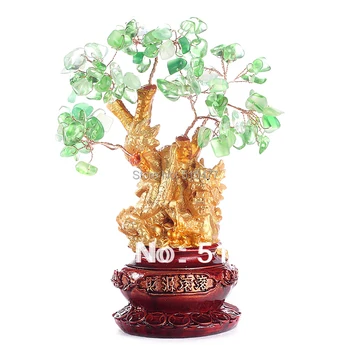 

natural Crystal lucky tree, bring in wealth and treasure fortune tree JX1738