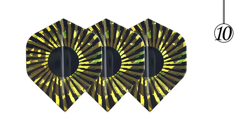 Easytoday 30Pcssets Professional Accessories Darts Flights Set Ten Colors High Quality Plastic Dart Wing Cool Darts Accessories (10)