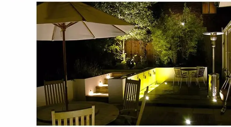 Parque de Luz ao ar Branco Verde Livre Jardim Iluminação Quadrado Recesso Enterrado Lâmpada Subterrânea Levou Luz Inground Ac110-240v 16w Ip66 27 Lâmpadas subterrâneas