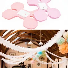 Clover Decoupage Wedding Backdrops Decoration 20 colors Birthday Decorations Kids Garland Paper Venue Layout Party Supplies hot