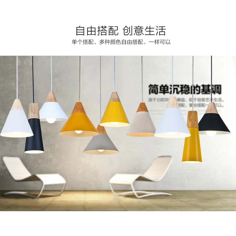 

Modern fashion simple led pendant light lamp aluminum hanging room lamp for dining room