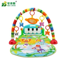 BEI JESS Desarrollar Crawling Alfombra Bebé 3 en 1 de Múltiples Funciones Del Piano Tapete de Juego Musical Bastidores de Educación Infantil Juguete