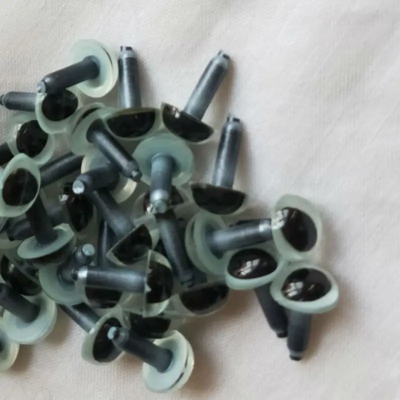 펠트 울 로빙 섬유 양모, 젖은 바늘 펠트 인형, 고양이 및 인형 사용 액세서리, 눈 10.5mm, 총 5 쌍