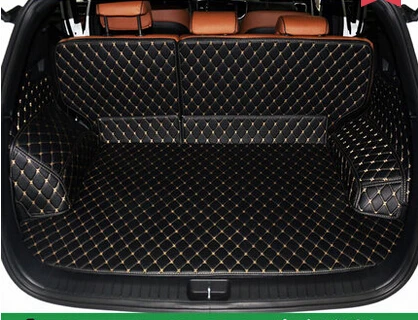 

High quality! Special trunk mats for KIA Sportage 2018 waterproof cargo liner boot carpets for Sportage 2017-2016