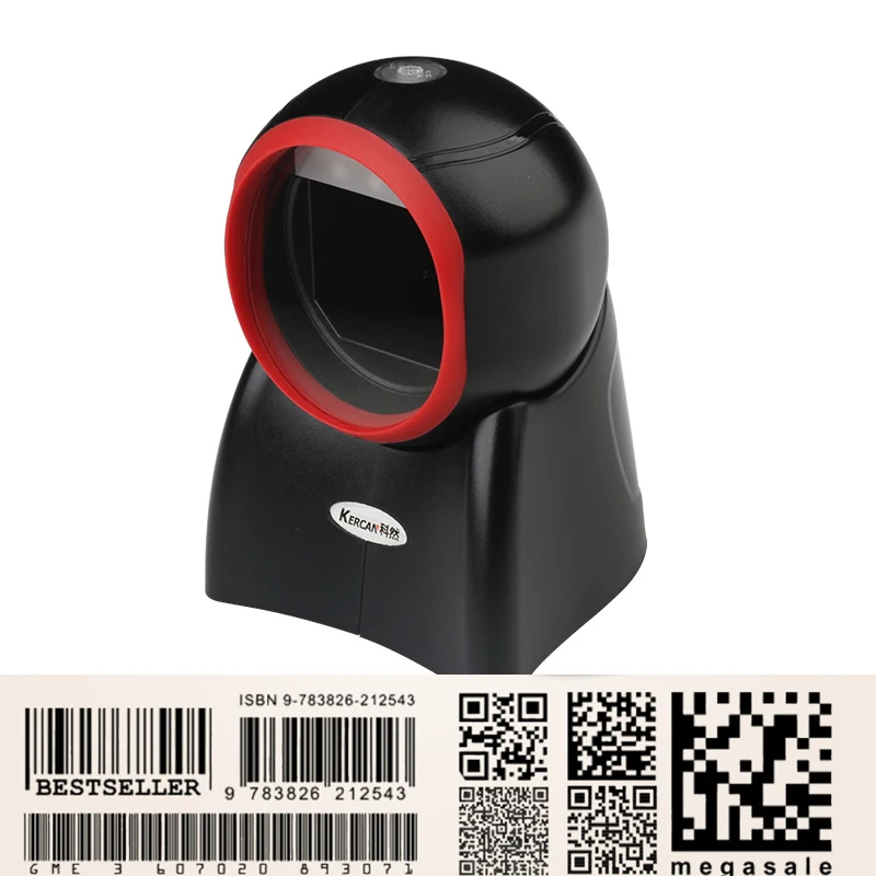 Kercan автоматическое орбите всенаправленная 2D/QR PDF417 Data Matrix ПЗС сканер штрих кода