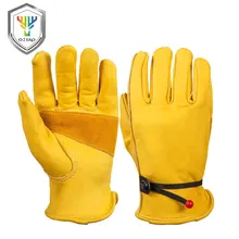 OZERO перчатки из воловьей кожи, настоящие перчатки для мотокросса, мотокросса, мотоциклиста, гоночного автомобиля, верховой езды, Перчатки для мотоциклистов, мужские 1004