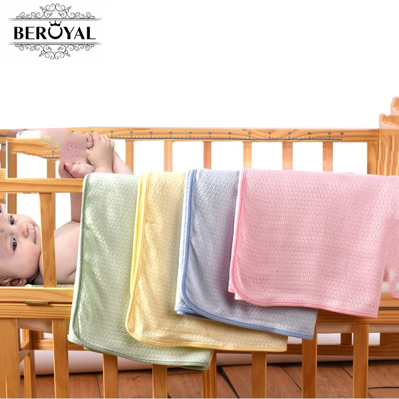 Persionalised Baby Blanket Bamboo Girl Blanket Solid Plaid Blanket