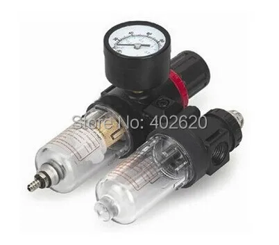 

free shipping AFC-2000 1/4" BSPP Air Filter Regulator Lubricator Combinations Water Oil Separator High Quality In Stock
