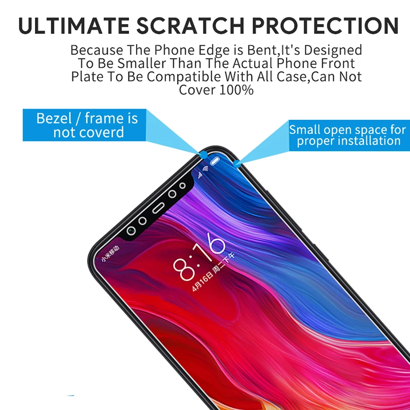 For Xiaomi Mi 8 SE Poco F1 HD Tempered Glass For Redmi Note 5 2Pcs Screen Protexctor Film Note 5 8 SE Tempered Glass Film (9)