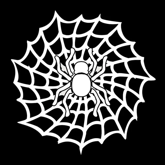 15.2*15.1CM Spider On The  Fashion Car Stickers Decorative Vinyl