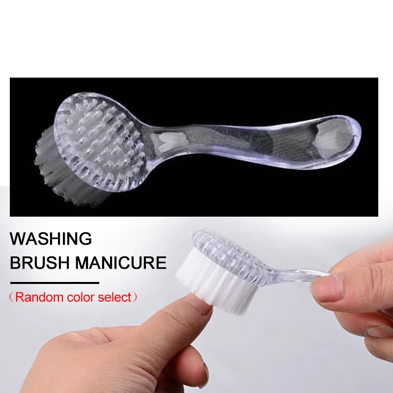 

Saviland Nail Art Tool 1PCS Professional Cleaning Brush Soft Manicure Brush Accessory Plastic Handle with Cap Clean Dust Brush