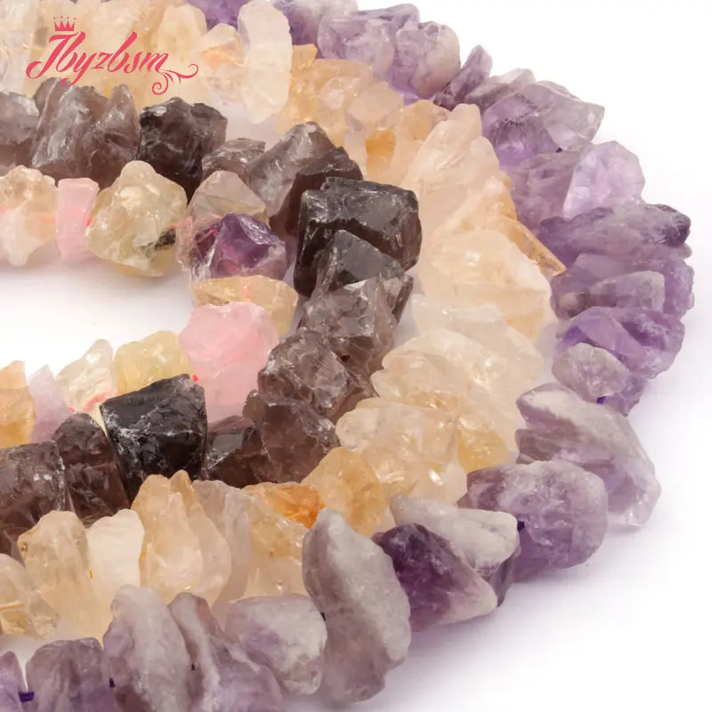 10x15-16x20mm Irregular Crude Quarts Natural Stone Spacer Loose Bead For DIY Necklace Bracelet  Jewelry Making 15