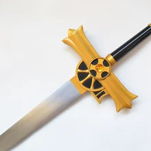 S0480 Серафим конца OWARI NO SERAFU HYAKUYA стальной меч с серебряным блестящим лезвием и деревянной оболочкой 43,5"