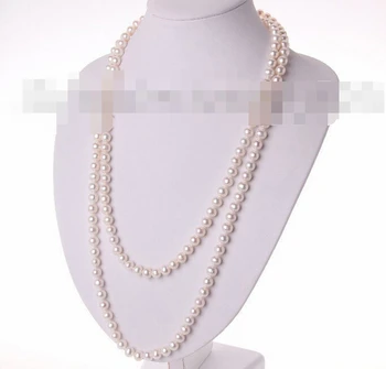 

02243 round white freshwater cultured pearl necklace