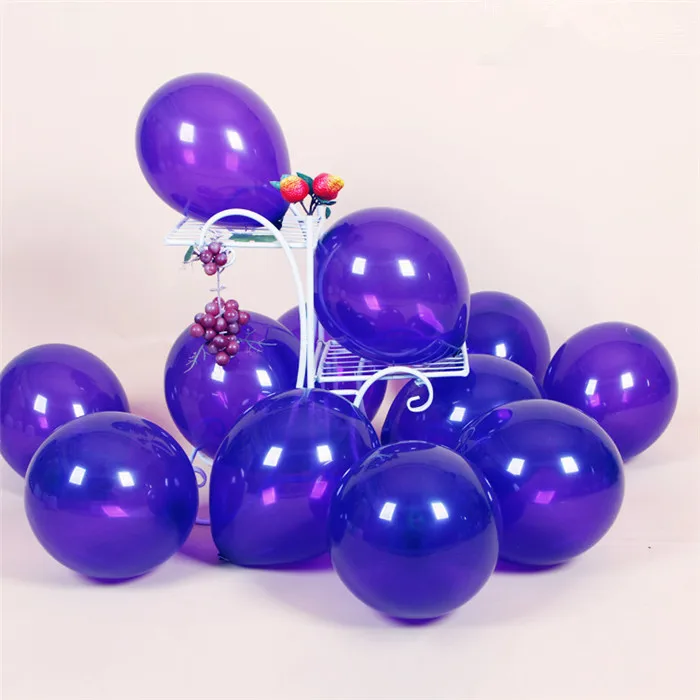 10 шт 12 дюймов прозрачные шарики для свадьбы с днем рождения шары на день рождения украшения Детские шары воздушные шары гелиевые балоны - Цвет: 2.2g Mat D28 BaoBlue