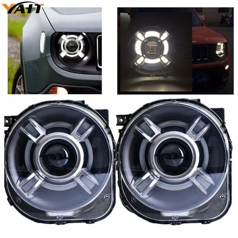 

For 2015-2017 Jeep Renegade HID LED Headlight with DRL AND Bi-xenon Projector