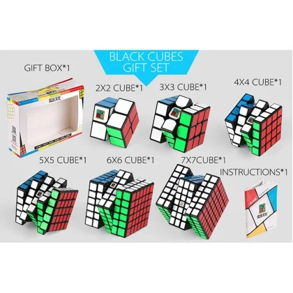 

6pcs rubix cube 2x2x2 3x3x3 4x4x4 5x5x5 6x6x6 7x7x7 Cube for Brain Training