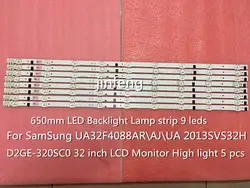 100% новый бренд 650 мм LED Подсветка лампы Газа 9 светодиодов для Samsung 32 дюйма ТВ ua32f4088ar 2013svs32h d2ge-320sc0 высокий свет 10 шт