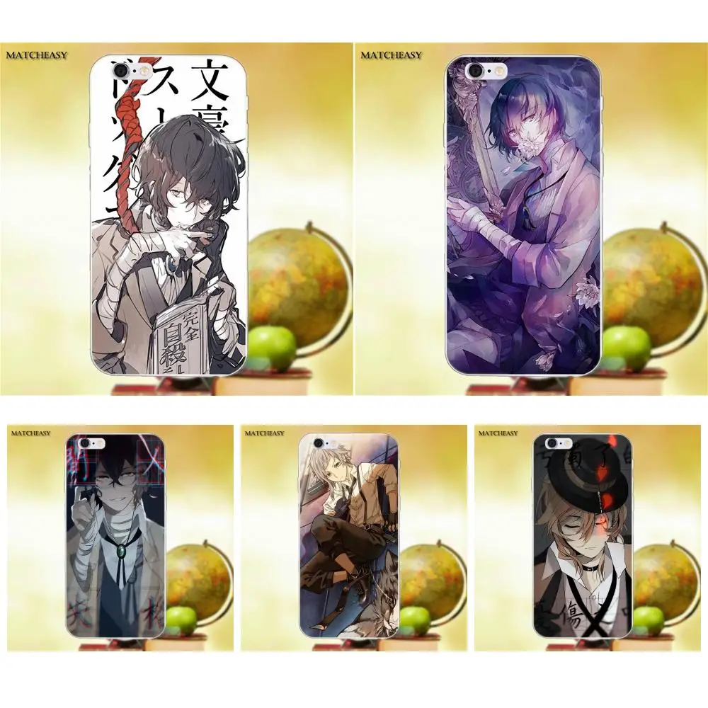 

Japanese Anime Bungou Stray Dogs Soft TPU Phone Covers Case For Apple iPhone X XS Max XR 4 4S 5 5C SE 6 6S 7 8 Plus X
