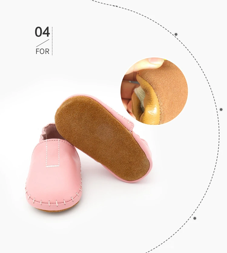 Натуральная кожа детская обувь мягкая подошва ручной работы младенческой Первая ходунки для малышей Домашняя обувь для маленьких