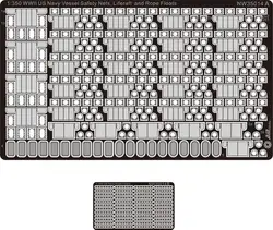 1/350 WWII США морские лиферафты, защитные сети и канатные поплавки