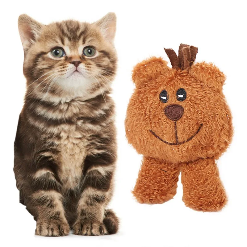 

Cat Catnip Toys Cat Toy Pet Kitten Chewing Toy Teeth Grinding Catnip Velvet Cute Animal Pet Toy For cats