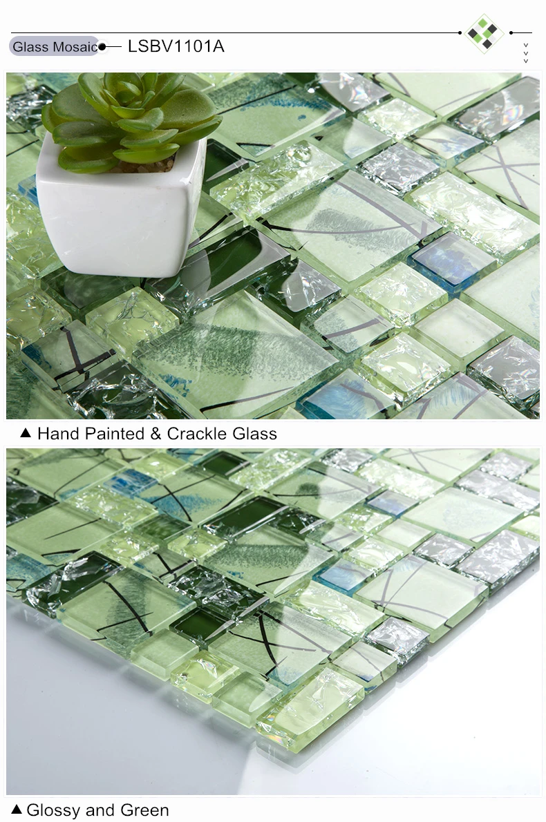 Groene glasmozaïek koop goedkope groene glasmozaïek ...
