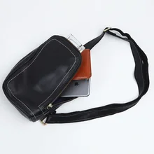 LANSPACE мужская кожаная поясная сумка первый слой воловья сумка Повседневная Маленькая кожаная сумка