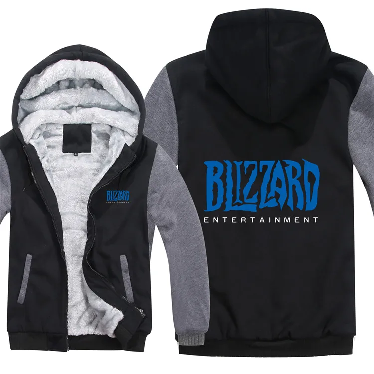 As picture Модные новые толстовки Blizzard зимняя флисовая толстовка Blizzard игровое Пальто Теплая мужская Толстовка высокого качества - Цвет: As picture