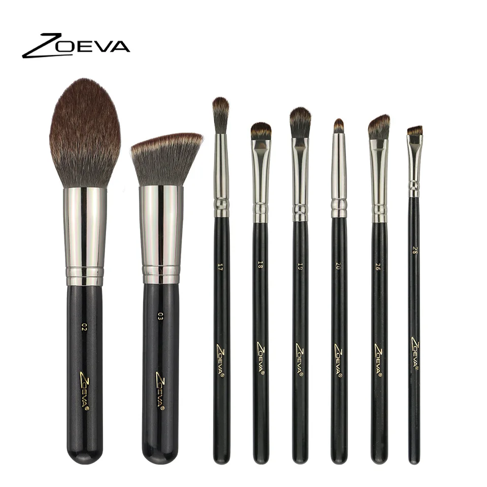 

Zoeva 8Pcs Synthetic Hair Makeup Brushes Set Foundation Blush Highlight Contour Brush Eyeliner Blending Brush Nano wool fiber