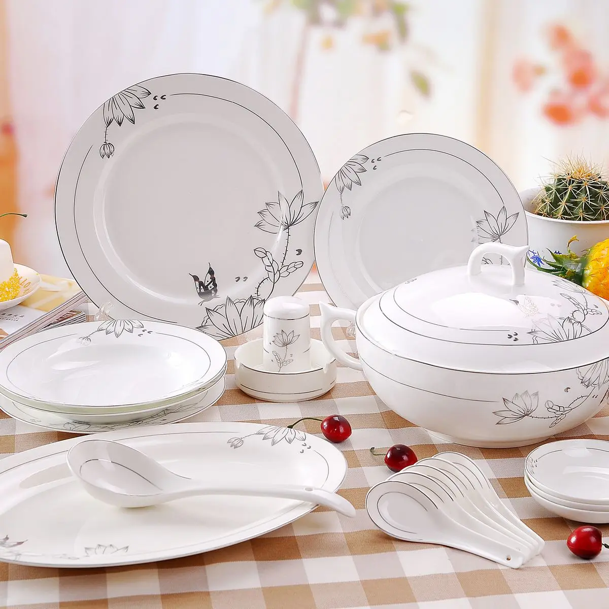 china dinnerware set fashion the plate ceramics bowl wedding gifts ...