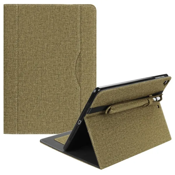 gold Haweel Tablet ткань шаблон PU чехол для iPad 9,7 дюймов()()()/Air 2/Air с слот для карт и ручка паз аксессуары - Цвет: gold
