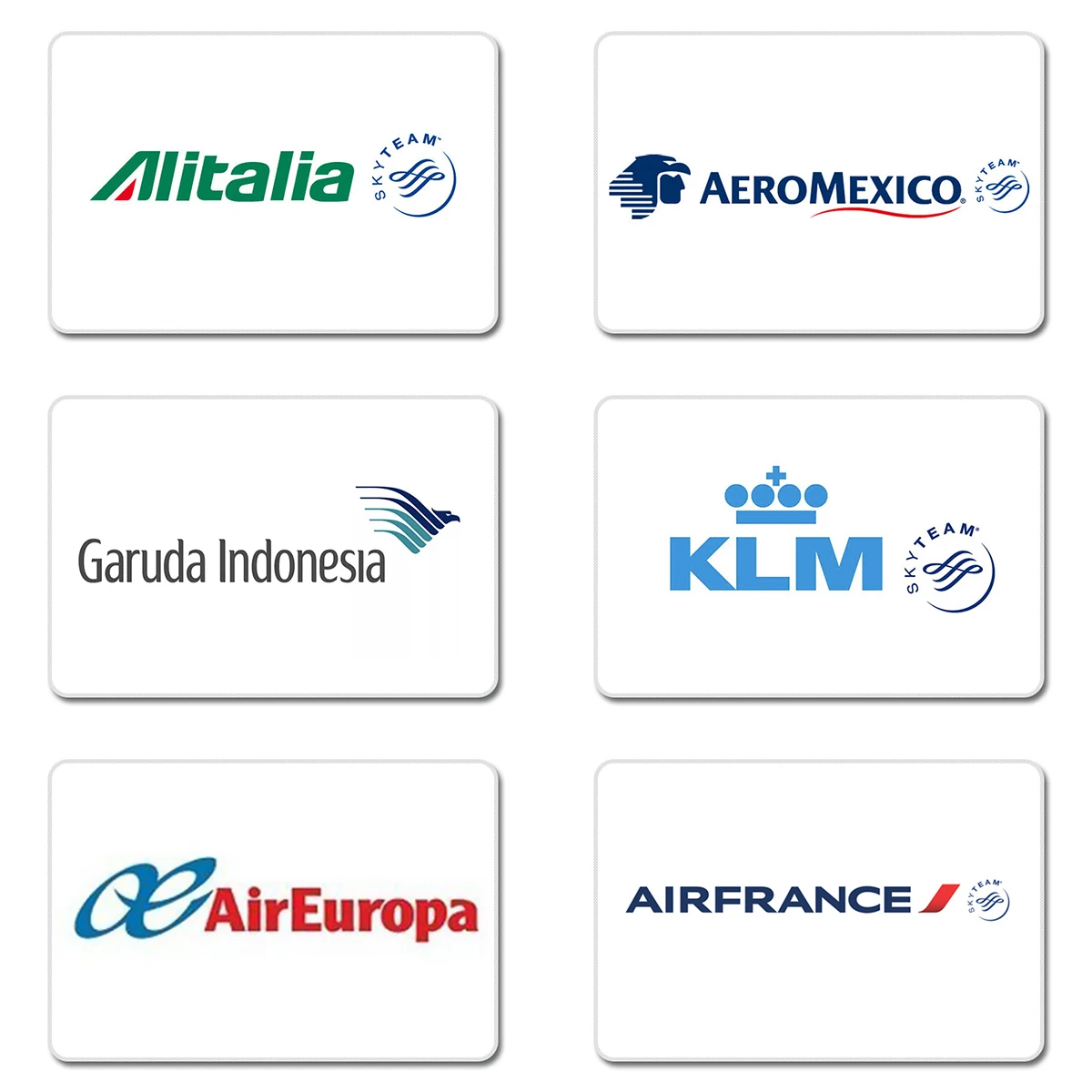 Garuda Indonesia Air Франция Europa KLM aeroexico Дизайн Натуральная Резина Настольный коврик для мыши для ноутбука компьютерный корпус коврик для мыши коврик