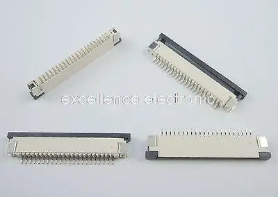 

50 Pcs FPC FFC 1mm Pitch 22 Pin Drawer Type Ribbon Flat Connector Bottom Contact for LCD screen interface of MP3/DVD/Phone