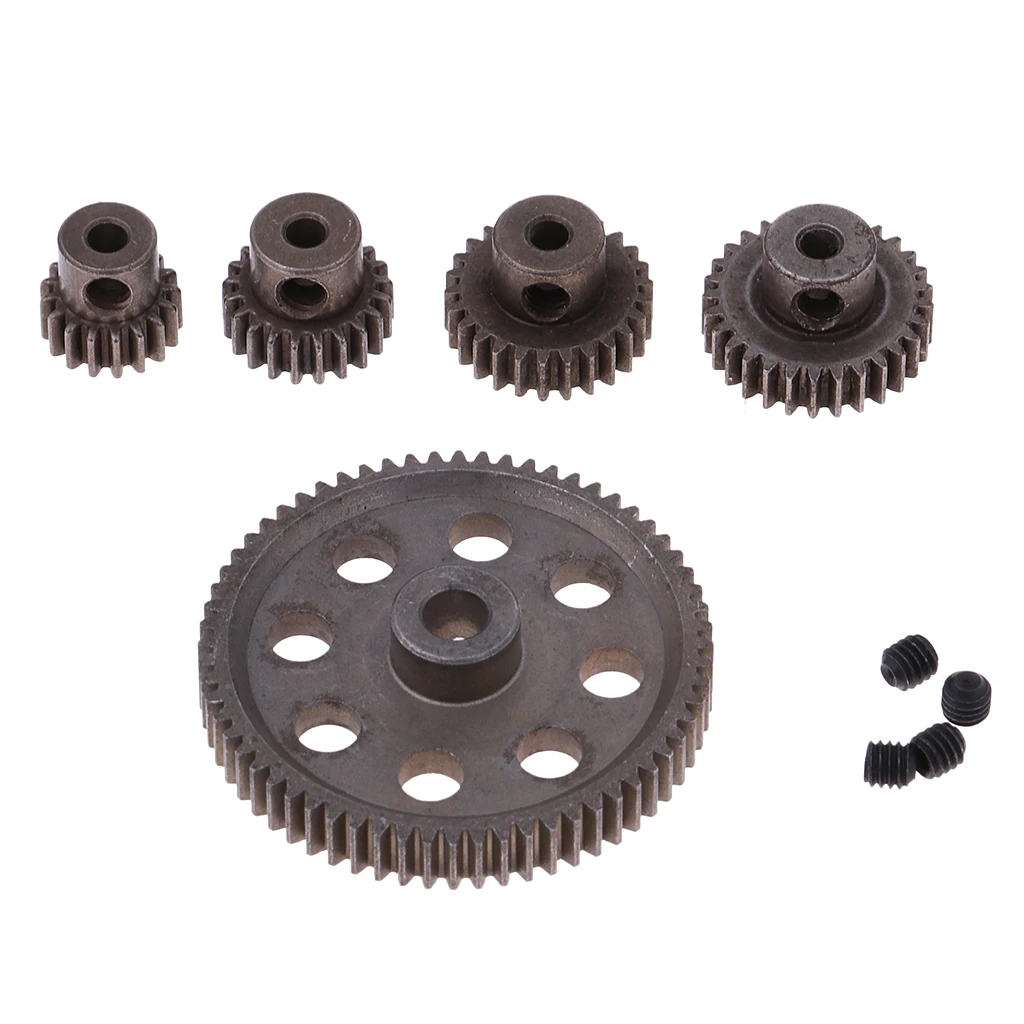 Metal Diff Main Gear 64T Motor Cogs 29/26/21/17T for HSP 1/10 On-road RC Car