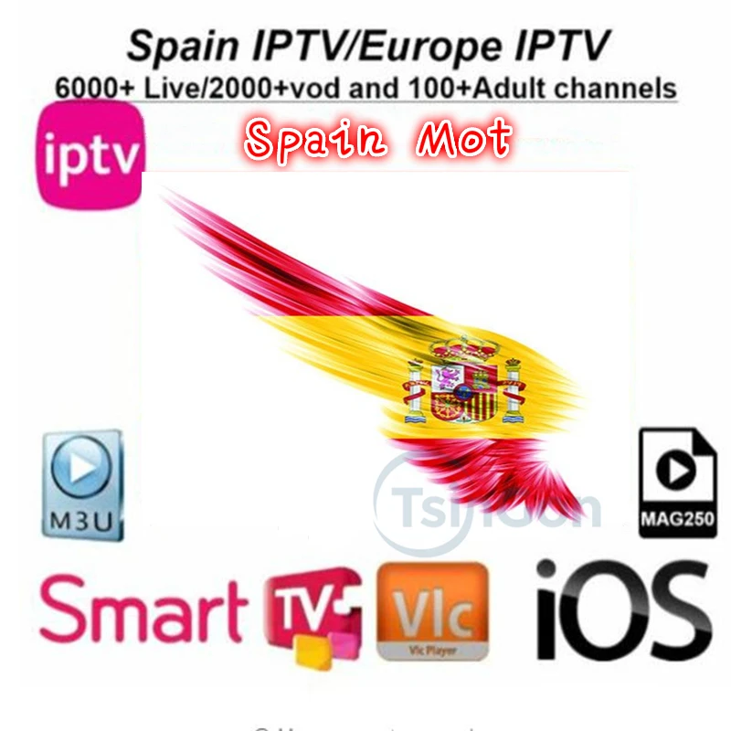 اسبانيا IPTV الإسبانية قناة M3u Abonnement Iptv المملكة المتحدة إيطاليا فرنسا ألمانيا البرتغال VOD تي في بوكس أندرويد Enigma2 m3u الذكية IPTV PC