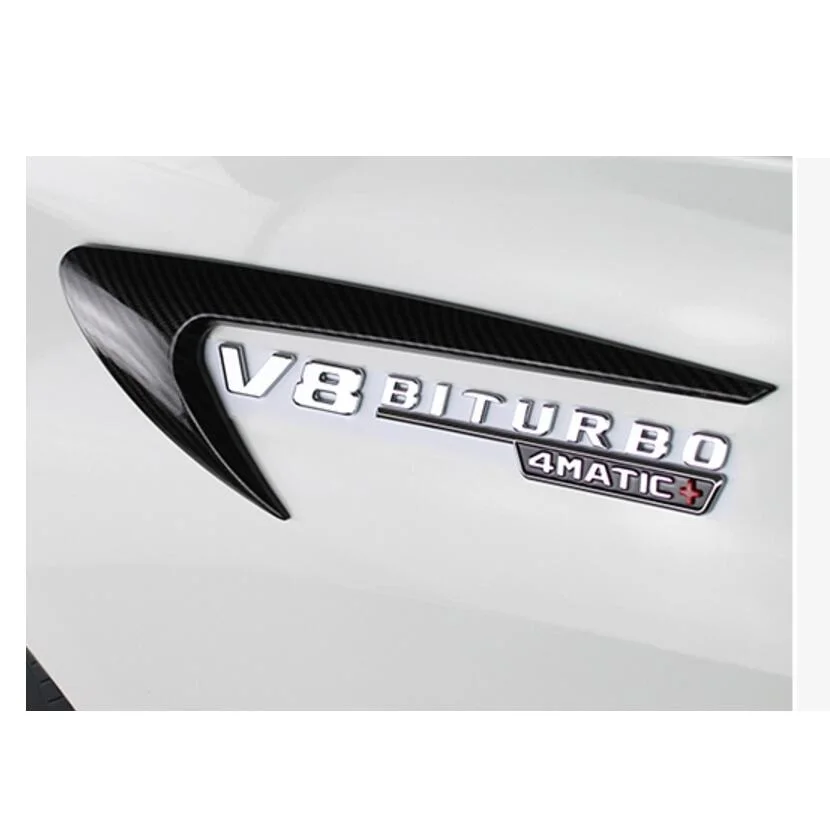 Хром Красный Черный ветер лопасти воздушный нож ножи крыло значок эмблемы значки Декоративные наклейки для Mercedes Benz AMG