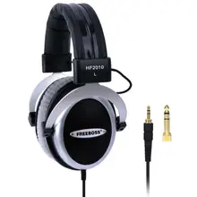 FREEBOSS HF2010 Hi-Fi наушники полуоткрытые Накладные наушники 3,5 6,3 разъем регулируемый и светильник вес оголовье hifi гарнитура наушники