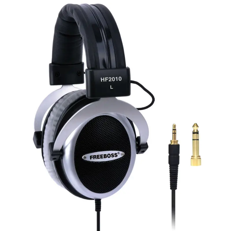 FREEBOSS HF2010 Hi-Fi Headphone Semi-Open Over-ear 3.5 6.3 plug Adjustable and light weight headband hifi headset headphones