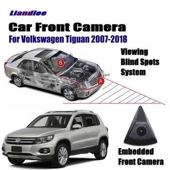

Liandlee Front View Camera Car Screen Monitor 4.3" Logo Embedded Cigarette Lighter For Volkswagen VW Tiguan 2007-2018 10 12 15