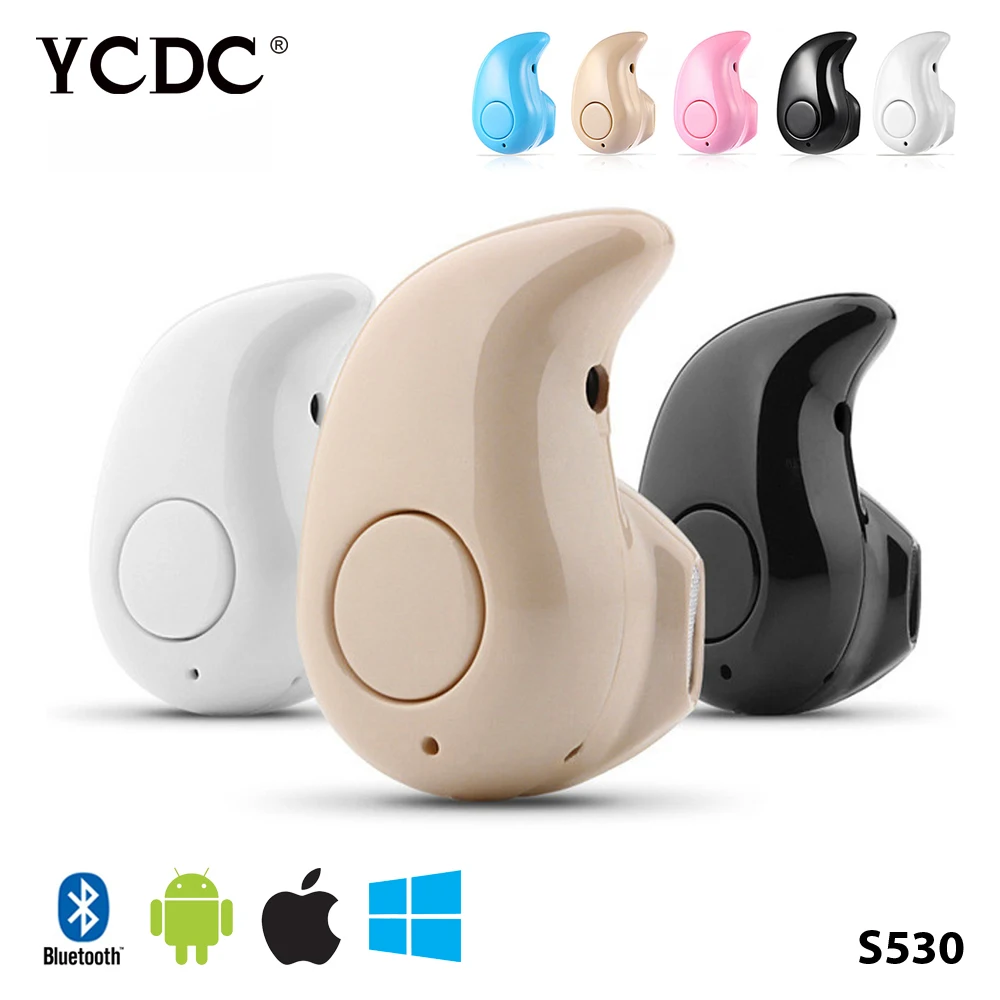 

YCDC Mini Style Wireless Bluetooth Earphone S530 1pcs V4.0 Stealth Earphone Phone Headset Handfree Universal for All Phone