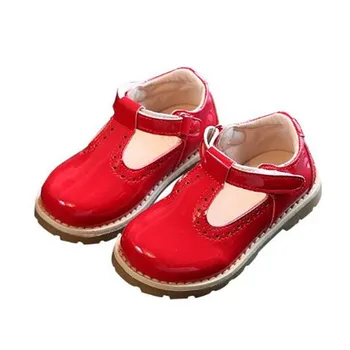 

New Spring/Autumn Children Leather Shoes Girls Princess Breathable Fashion Style Soft bottom Toddler Shoes Baby Kids Flats 02A