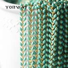 Эмалированная латунная цепочка с стрелкой 6 мм, плоская цепочка шеврона, елочка рыбья кость дизайнерская цепь, 14 цветов(# LK-048