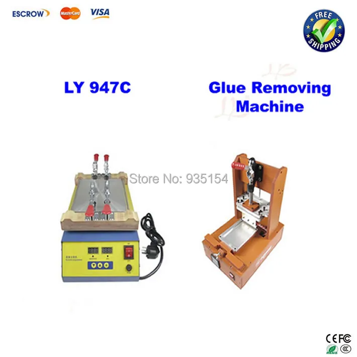 947C LCD separator Mobile LCD Screen Refurbishment machine+ Adhensive Glue Remover Machine