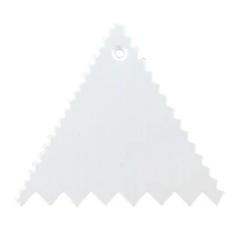 E пластиковые украшения для торта Скребок лопатка для глазури для выпечки Зазубренные пилы 95*95*95 мм