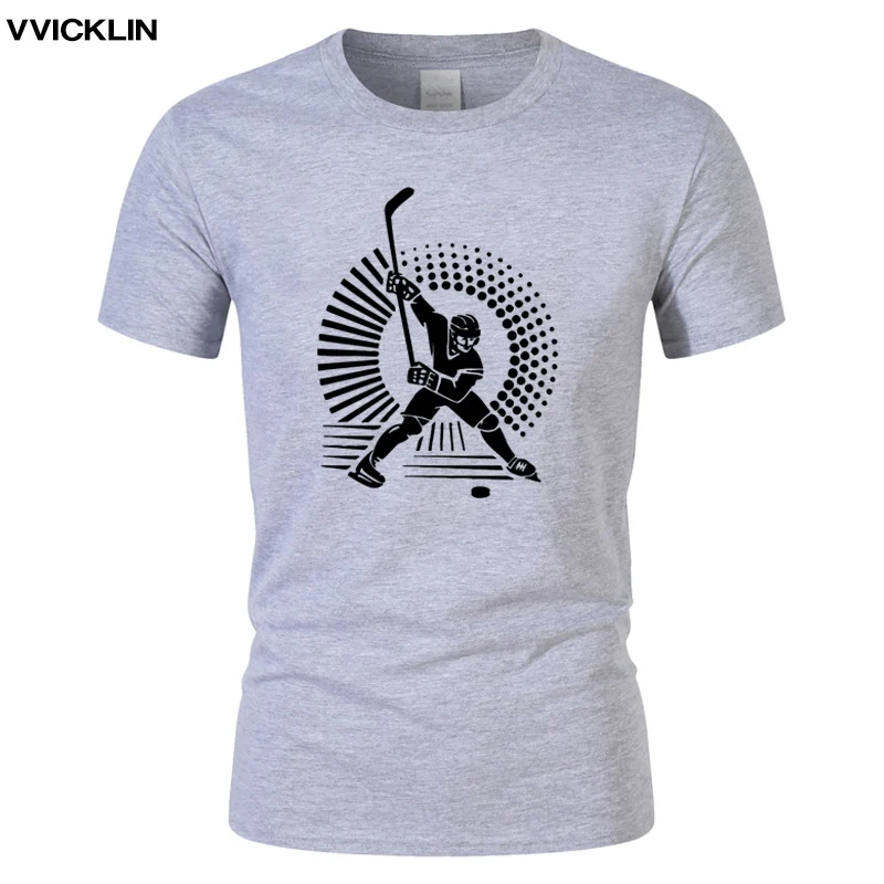 Летняя мужская модная футболка Hockeyer, Повседневная Популярная хлопковая футболка с коротким рукавом,, модная брендовая футболка с круглым вырезом размера плюс - Цвет: 14