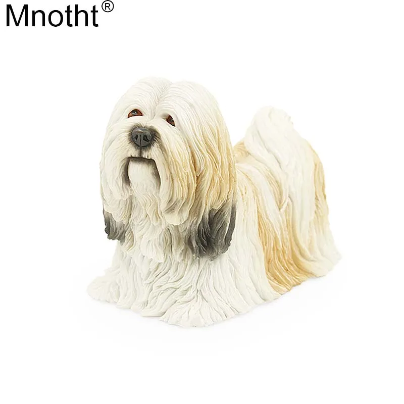 

Mnotht Mini Size 1/6 Lhasa Apso Dog Model Simulation Dog Animal Resin Toy Scene Accessory for Action Figure Collection Gift m5n