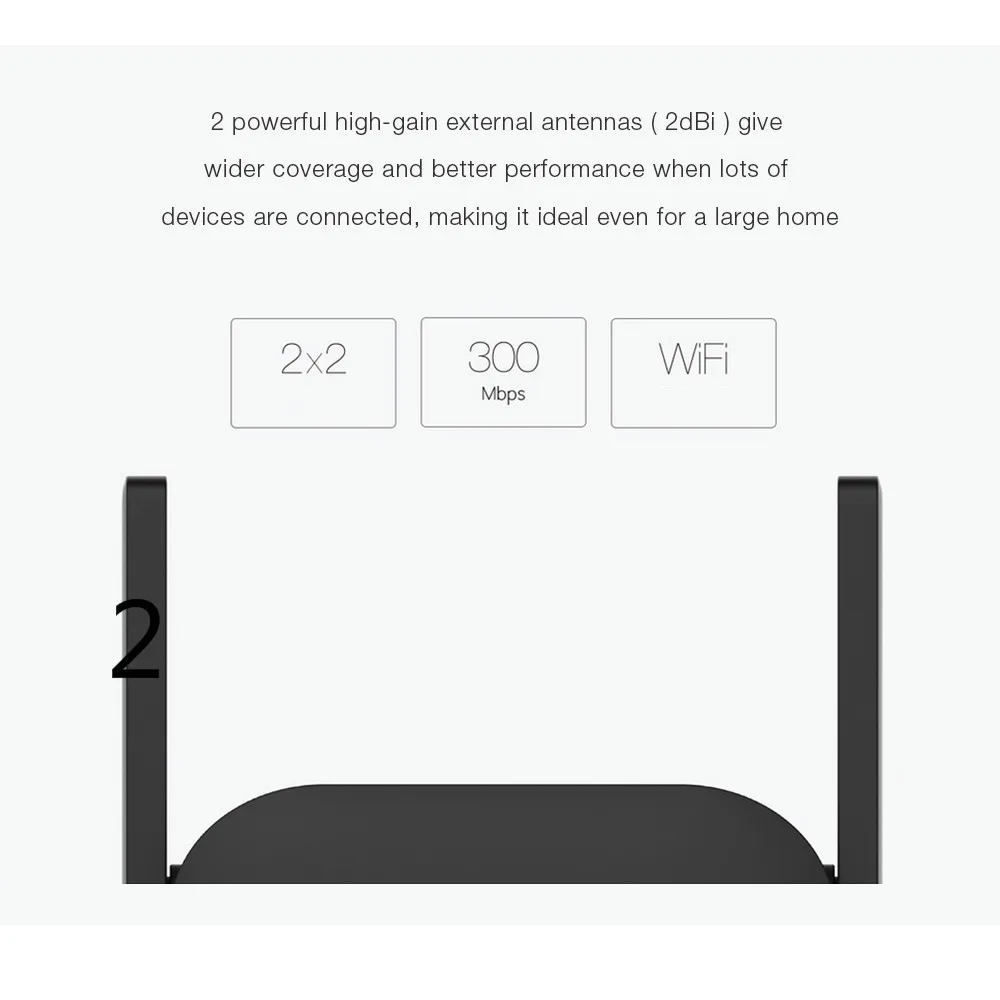 xiaomi Pro 300M WiFi роутер усилитель расширитель повторитель усилитель мощности Roteador 2 Антенна для mi роутер Wi-Fi xiaomi