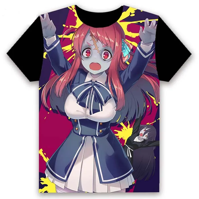 Аниме футболка ZOMBIE LAND SAGA Minamoto Sakura Yamada Tae Mizuno Ai Косплей короткий рукав Женская