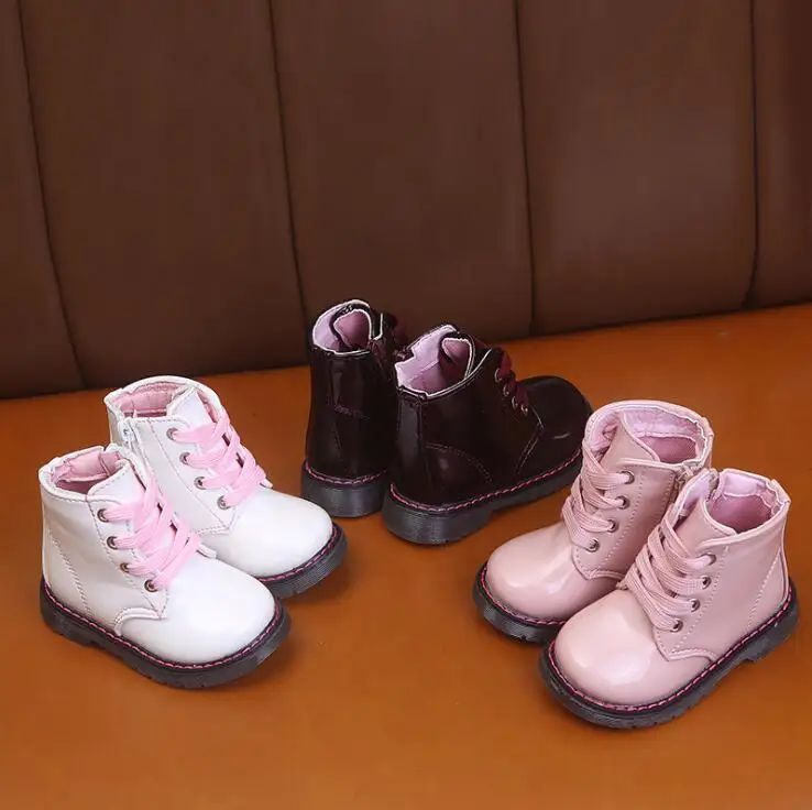 Детские ботинки; Детские Ботинки martin; ботинки для маленьких мальчиков и девочек; модная мягкая осенне-зимняя обувь; Водонепроницаемая Обувь